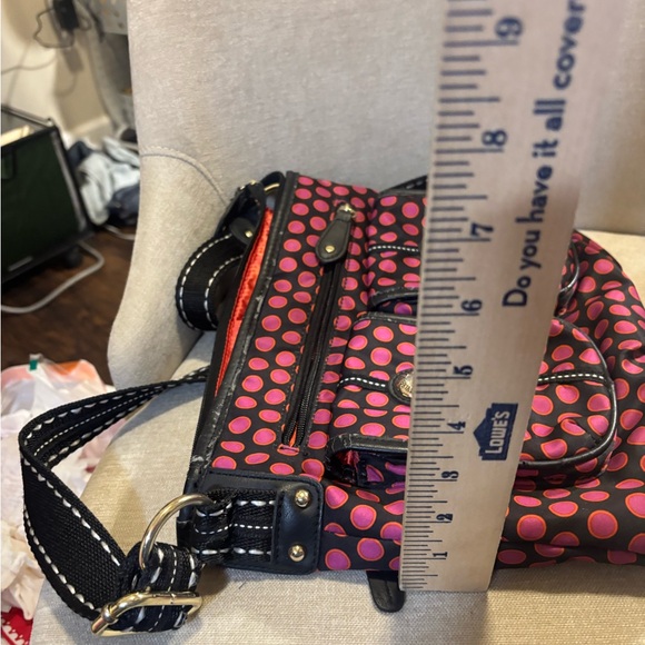 Tyler Rodan Polka dotted purse in good condition. Some cracking on outer piping. - Picture 8 of 11